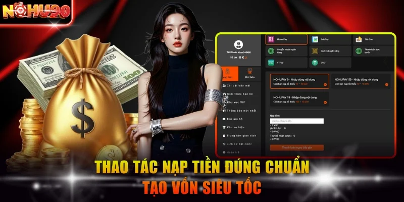 NOHU90 ⭐️ Link Vào Nhà Cái NOHU90 COM Cập Nhật Mới Nhất T8/2026 278 Thao tác nạp tiền đúng chuẩn tạo vốn siêu tốc